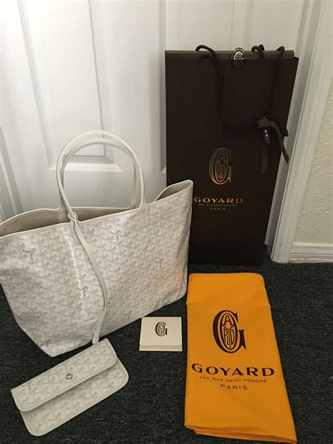 goyard st louis tote pm white|goyard tote where to buy.